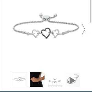 SOLD OUT 1/6ct Zales Black/White Diamond Bracelet